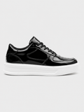 Apollo Moda Men's Artemis Nova glossy black and white chunky sneaker, main product photo