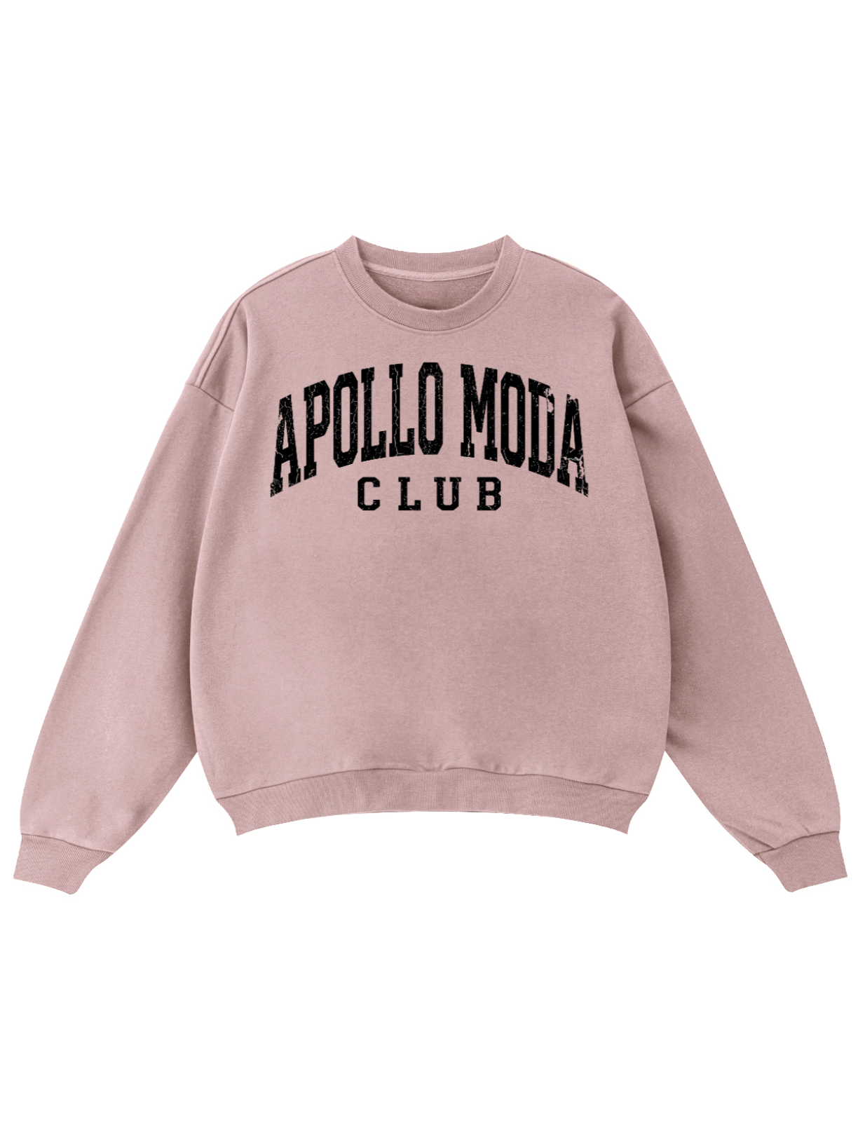Club Collegiate oversized crewneck sweatshirt in pink by Apollo Moda, view 2