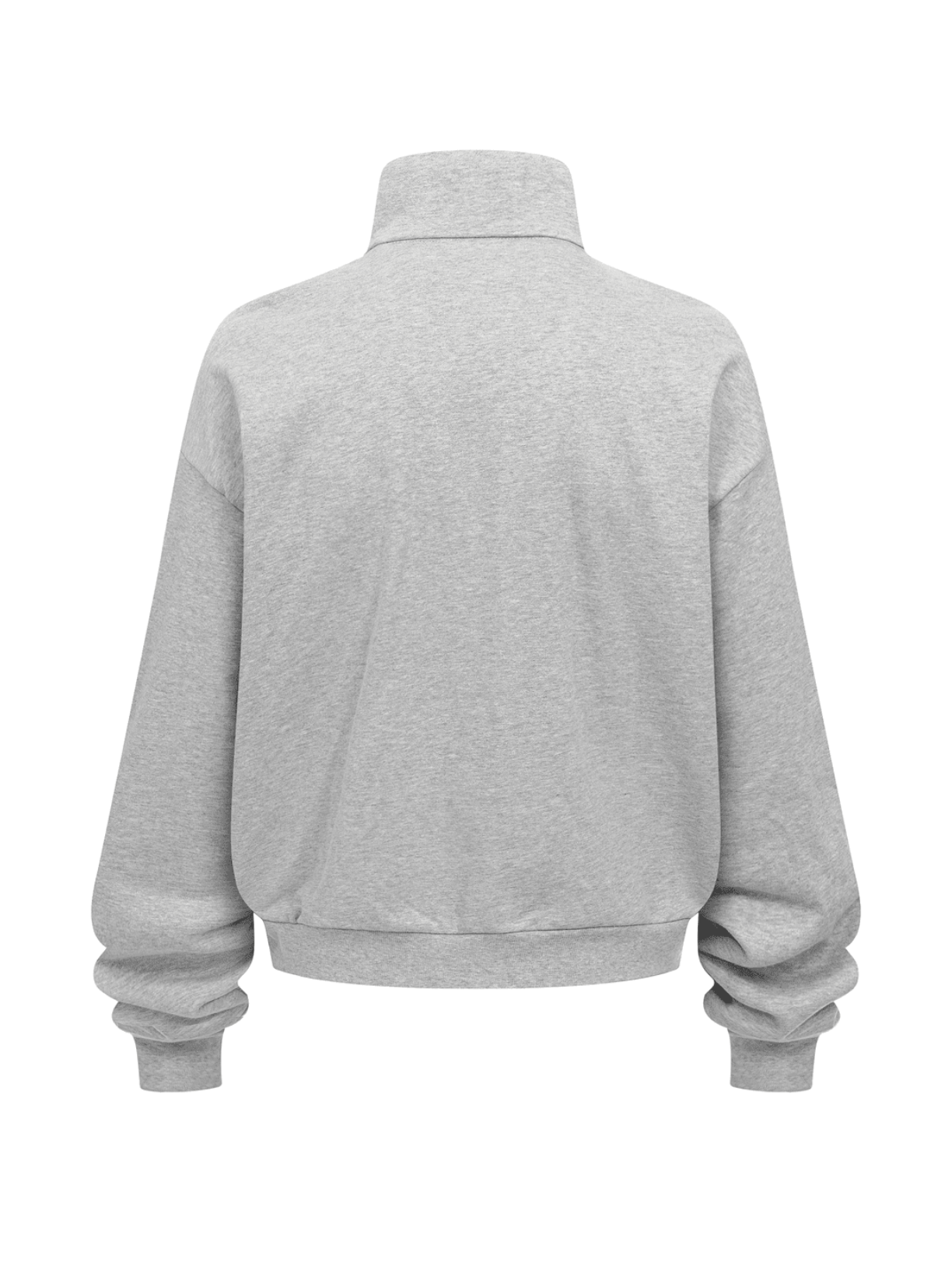Club Collegiate oversized full-zip sweatshirt in gray by Apollo Moda, view 3