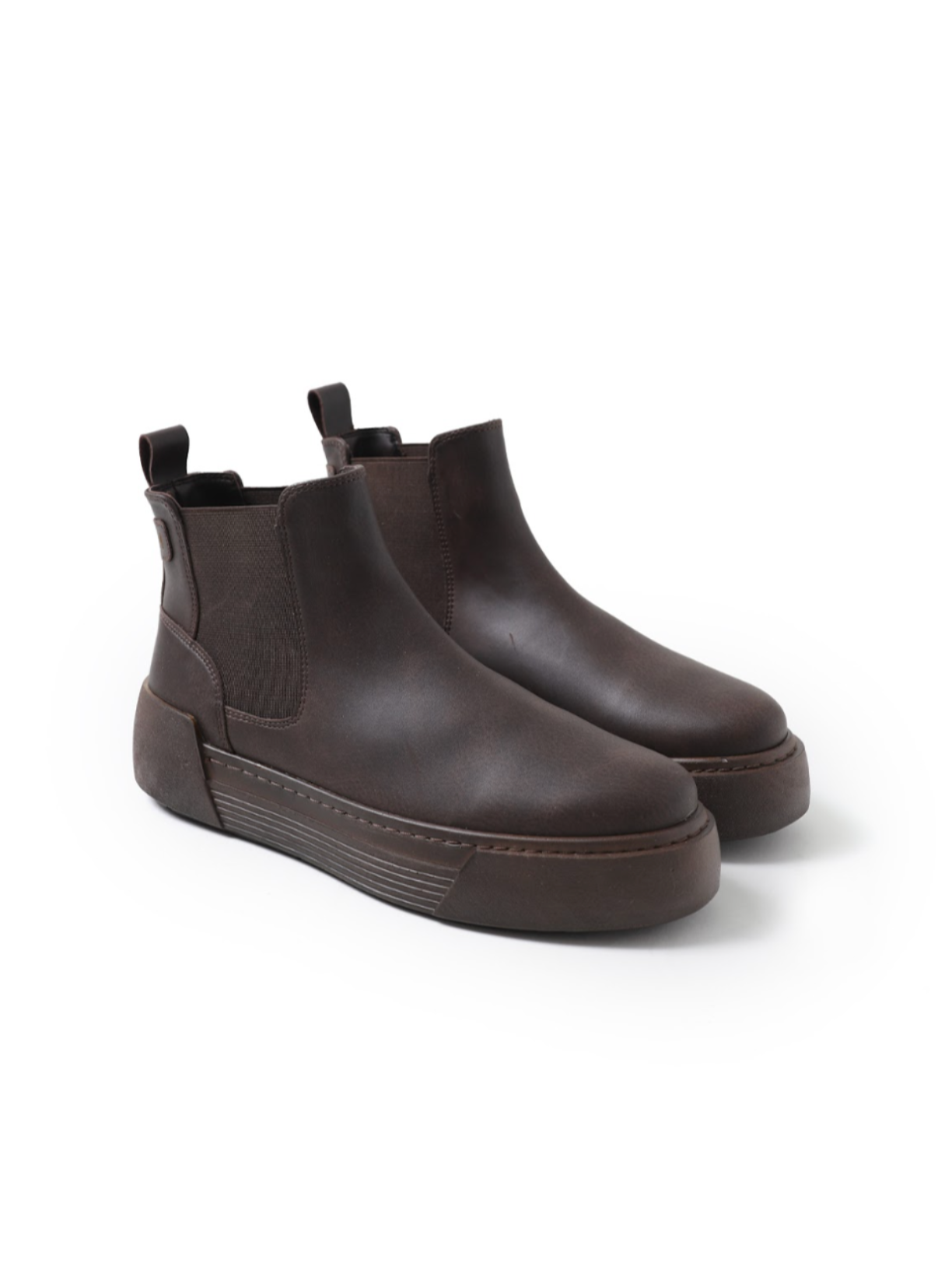 Avalon Coffee Brown Chelsea boot in brown by Apollo Moda, view 3