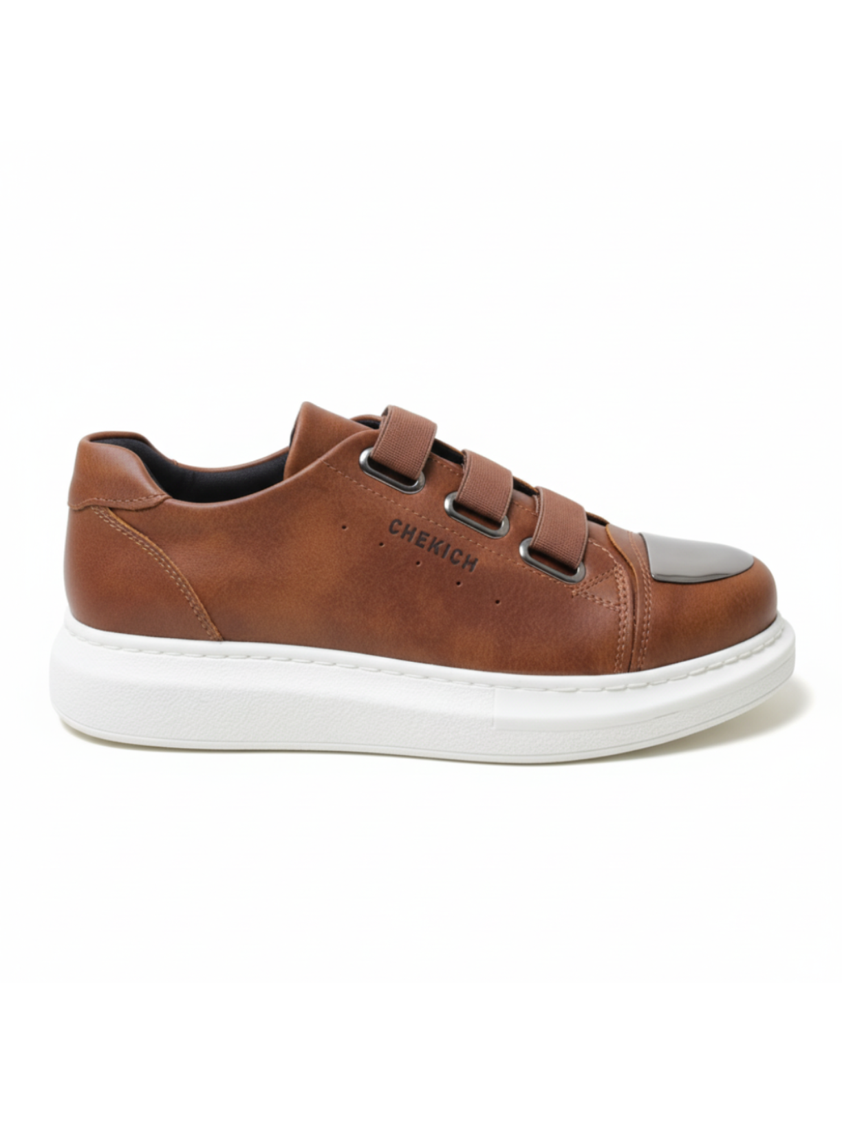 Luiz X Tawny Temptation slip-on sneaker in brown by Apollo Moda, view 3