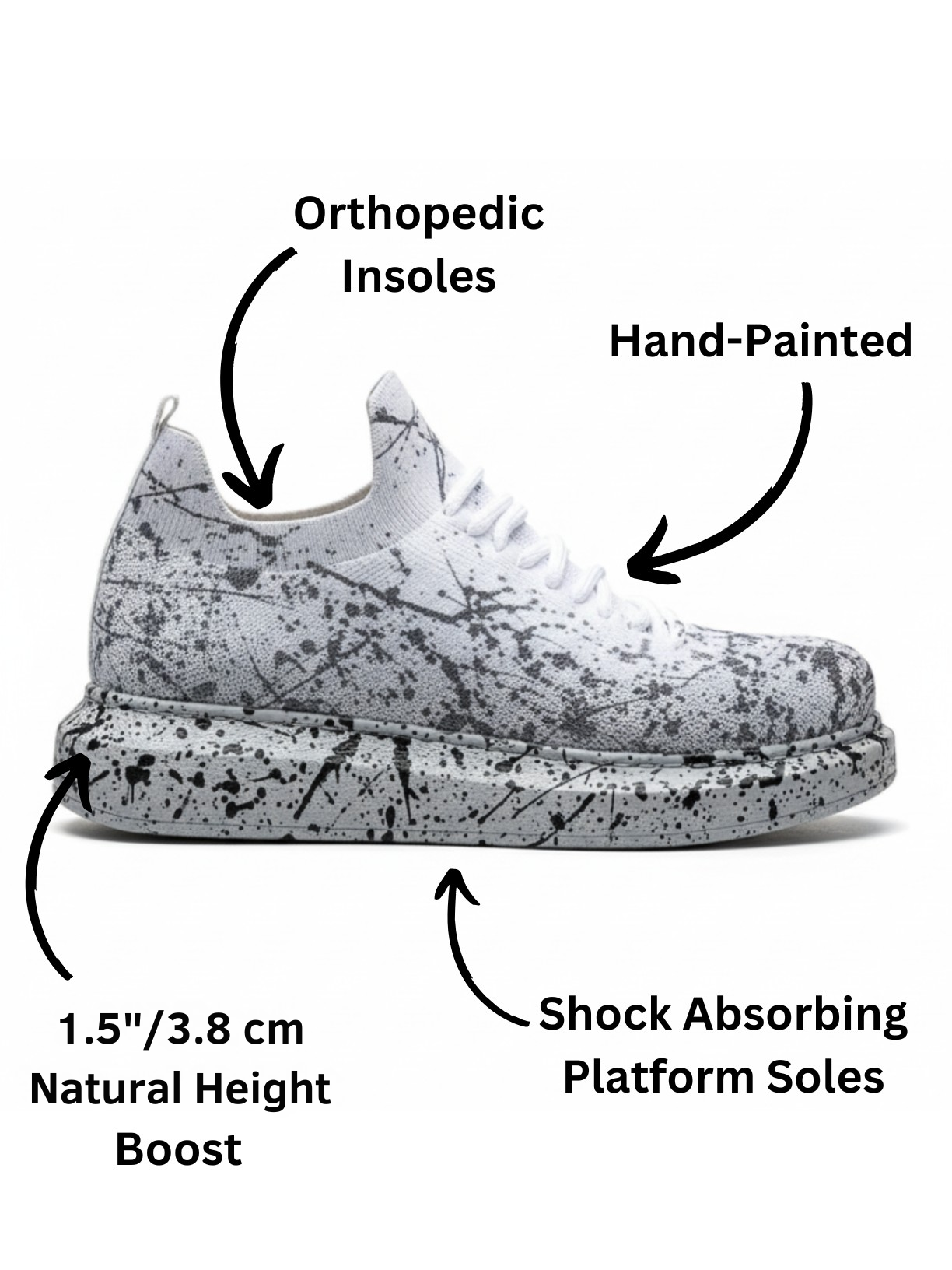 Women's Torino Grey Peak II knit casual sneaker in grey by Apollo Moda, view 4