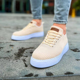 Low Top Knitted Casual Sneakers for Men by Apollo Moda | Kotor Desert Mirage