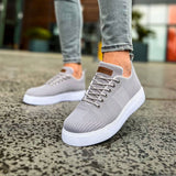 Low Top Knitted Casual Sneakers for Men by Apollo Moda | Kotor Slate Sofisticación