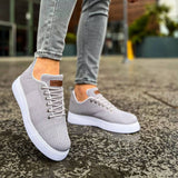 Low Top Knitted Casual Sneakers for Men by Apollo Moda | Kotor Slate Sofisticación