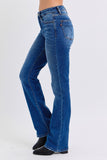 Judy Blue Full Size Run Mid-Rise Bootcut Jeans con forro térmico