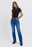 Judy Blue Full Size Run Mid-Rise Bootcut Jeans con forro térmico