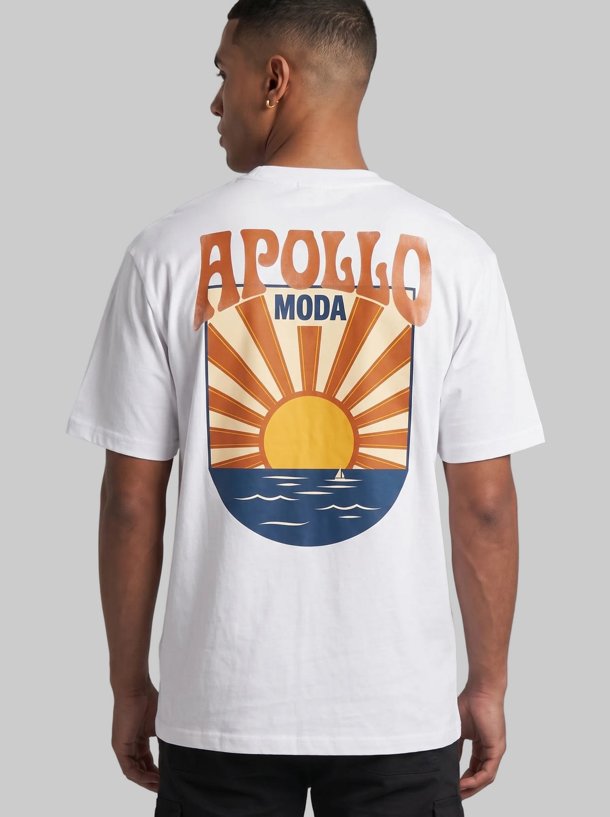 Camiseta gráfica pesada Horizon extragrande