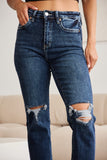 RFM Crop Dylan Pantalones vaqueros de talle alto con control de abdomen y cintura descubierta