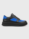 Apollo Moda Men's Artemis Azure black and blue chunky sneaker, main product photo