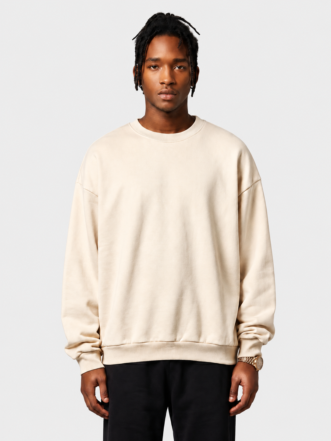 Sudadera de cuello redondo extragrande y de tejido grueso Essentials