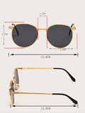 Gafas de moda con montura de metal para hombre