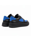 Apollo Moda men's Artemis Azure black and blue sneaker, fourth angle