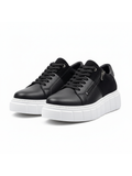 Altair Eclipse all-black elevating sneaker by Apollo Moda, third angle