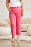 RFM Crop Dylan Pantalones vaqueros de talle alto con control de abdomen y dobladillo crudo