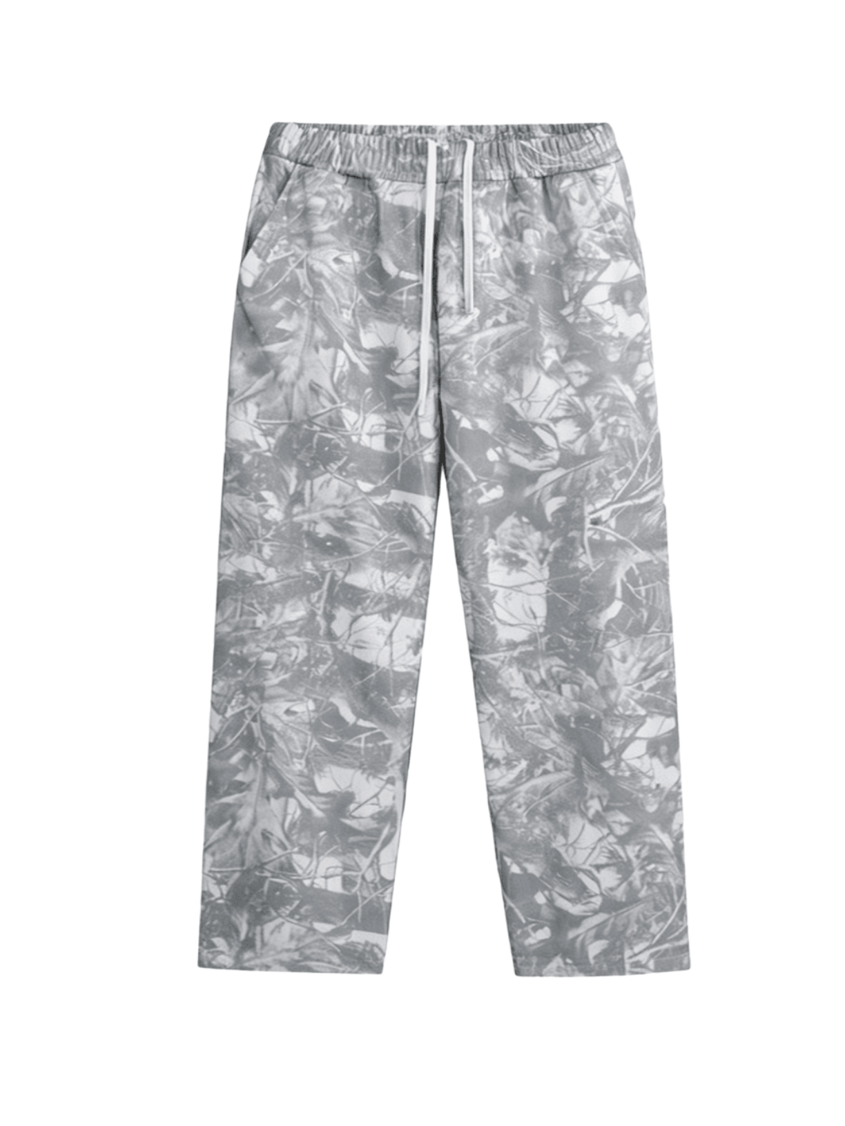 Camo oversized heavyweight French terry open-hem sweatpants by Apollo Moda, view 3