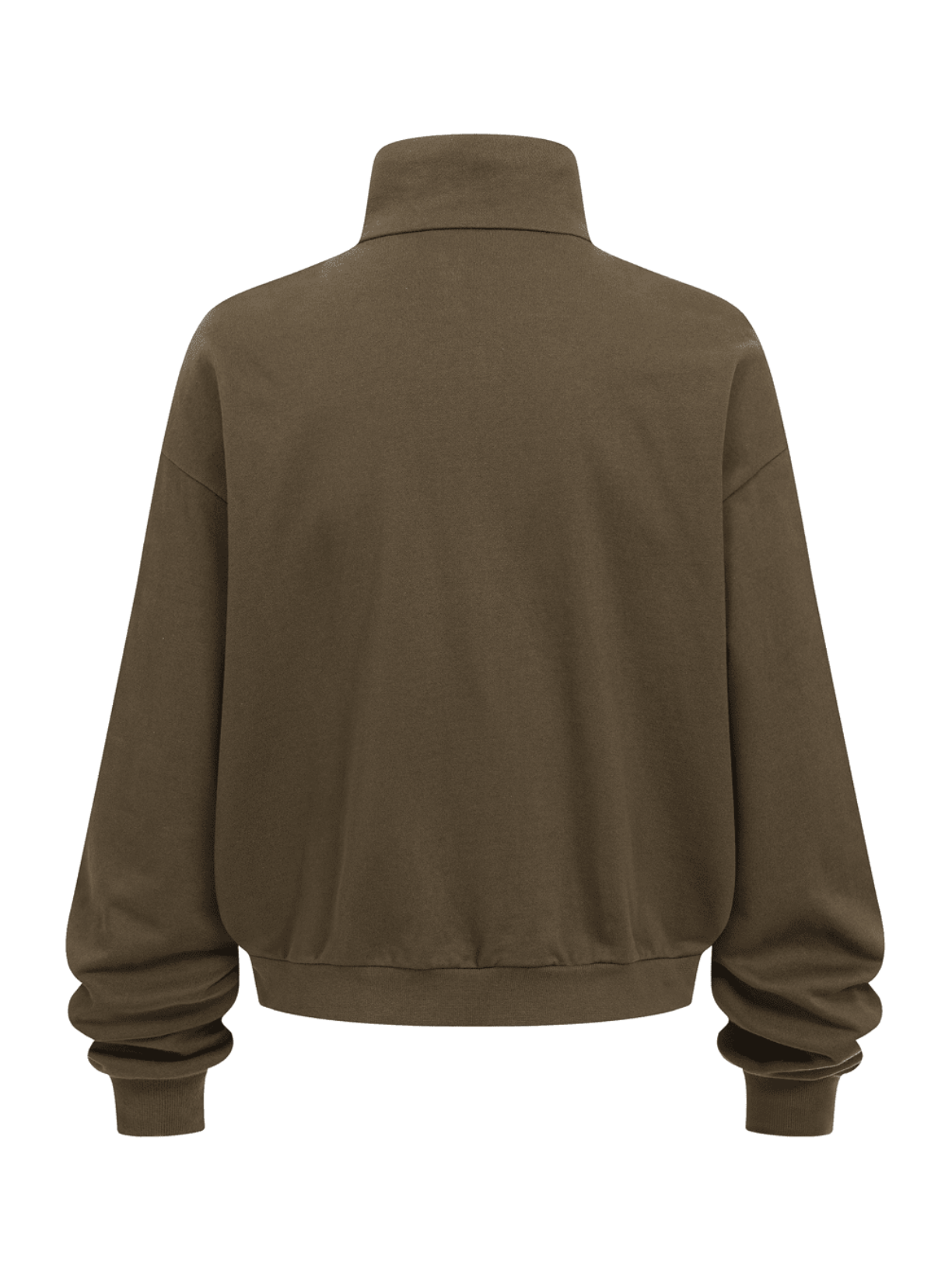 Club Collegiate oversized full-zip sweatshirt in brown by Apollo Moda, view 3