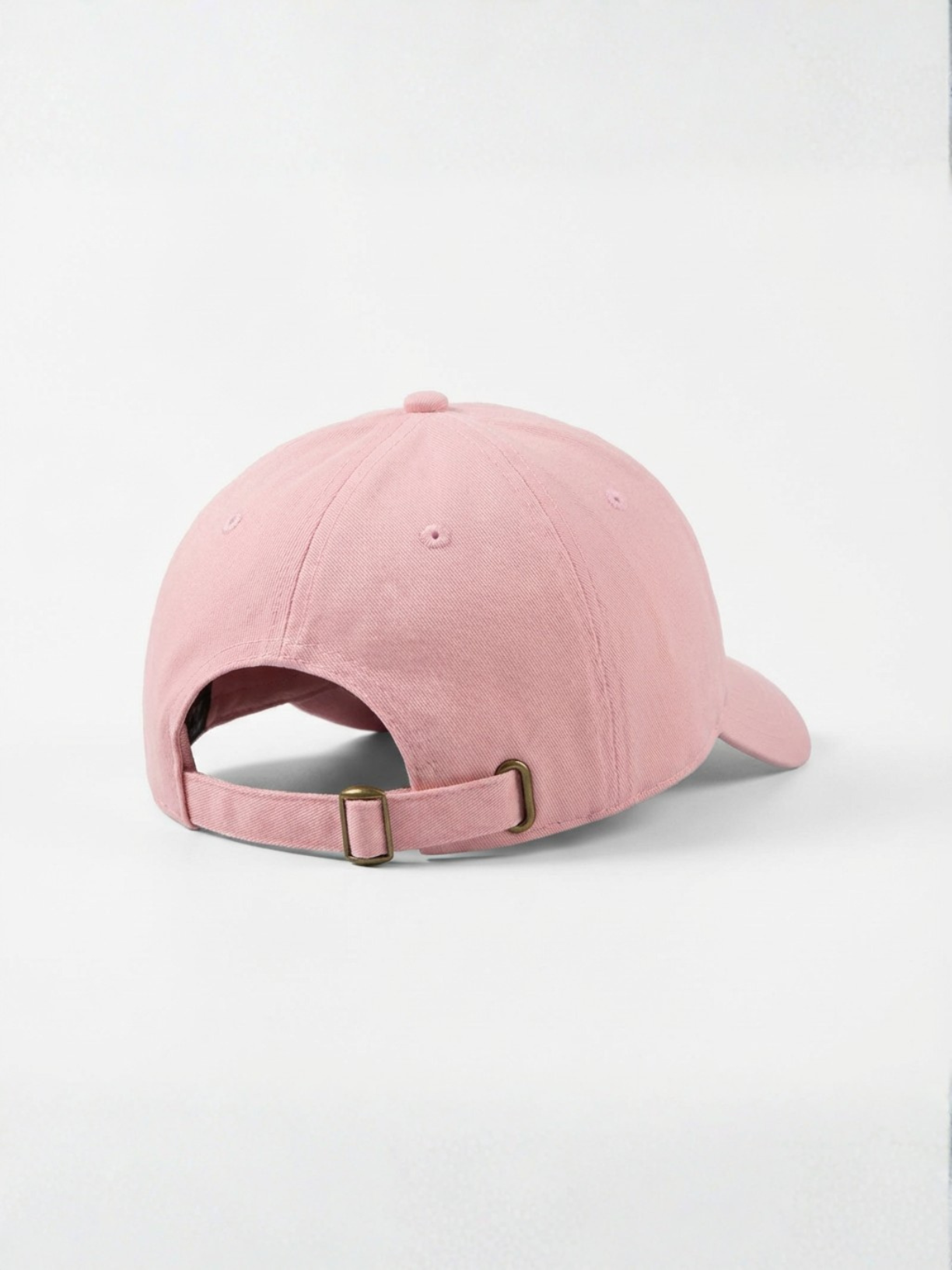 Cotton twill hat in blush rose by Apollo Moda, view 5