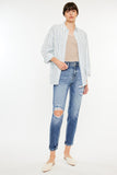 Vaqueros Kancan High Rise Distressed Mom Jeans