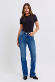 Judy Blue Full Size Run Mid-Rise Bootcut Jeans con forro térmico