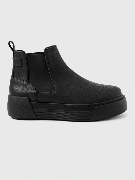 Avalon Onyx Chelsea boot in matte black by Apollo Moda