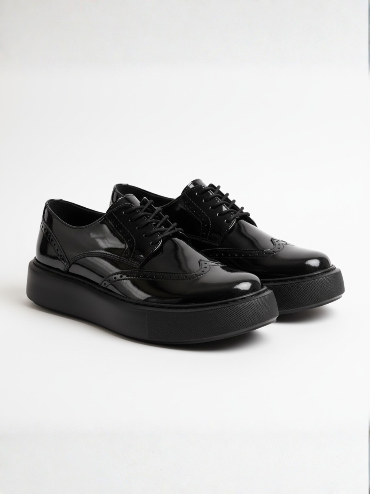Empoli Patent Noir patent dress shoe in black by Apollo Moda, view 3