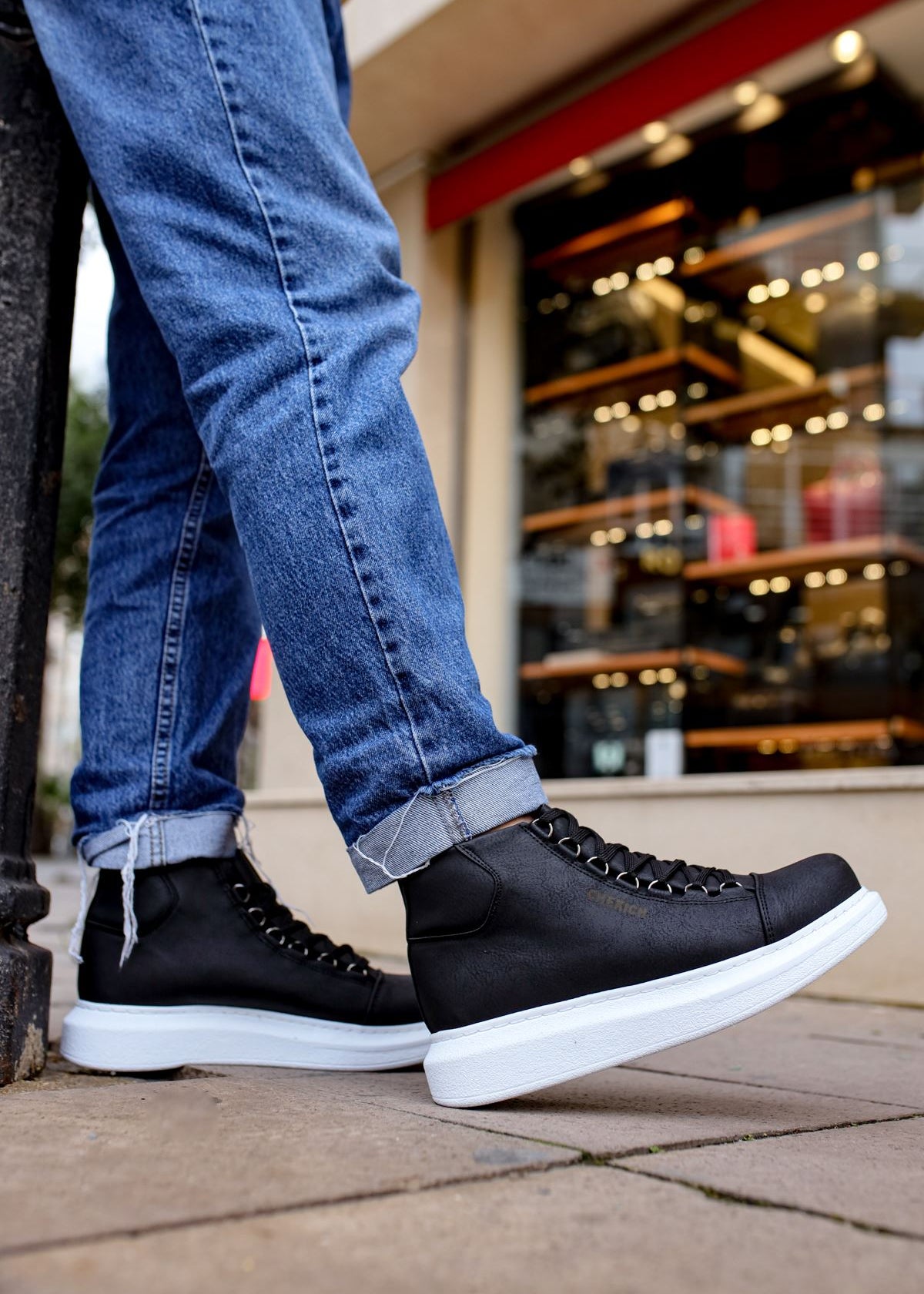 Kelly Midnight Majesty high-top boot in black by Apollo Moda, view 7