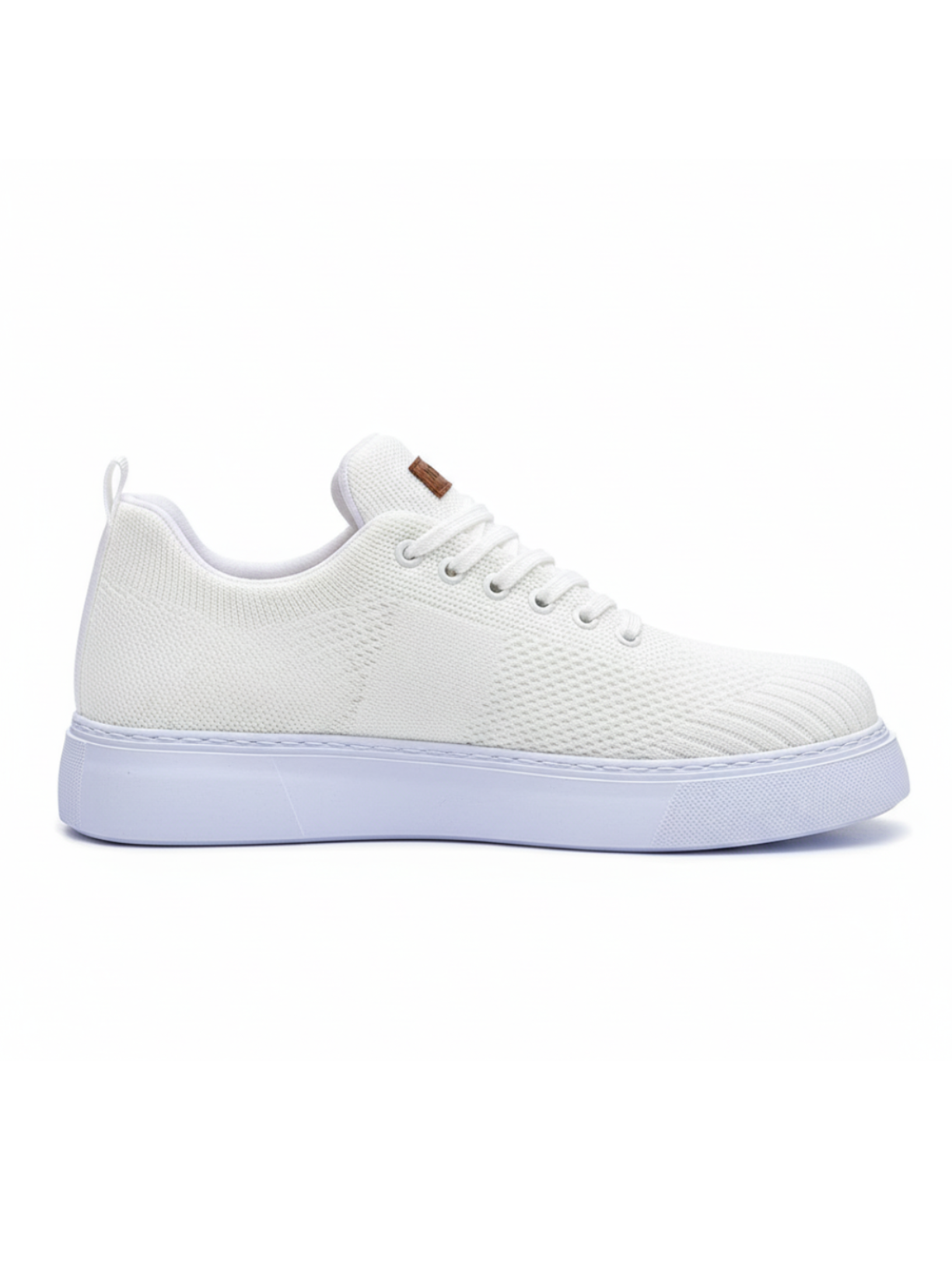 Kotor Pure Serenity knit casual sneaker in white by Apollo Moda, view 6