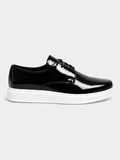 Lazio Patent Prestige patent dress shoe in black by Apollo Moda
