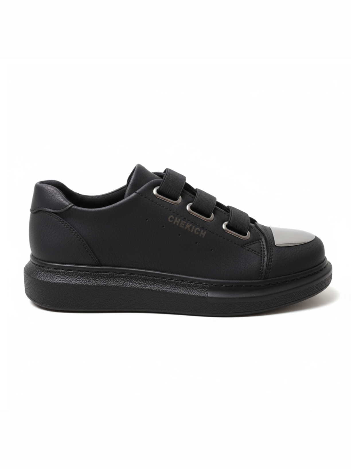 Luiz X Midnight Majesty slip-on sneaker in black by Apollo Moda, view 5
