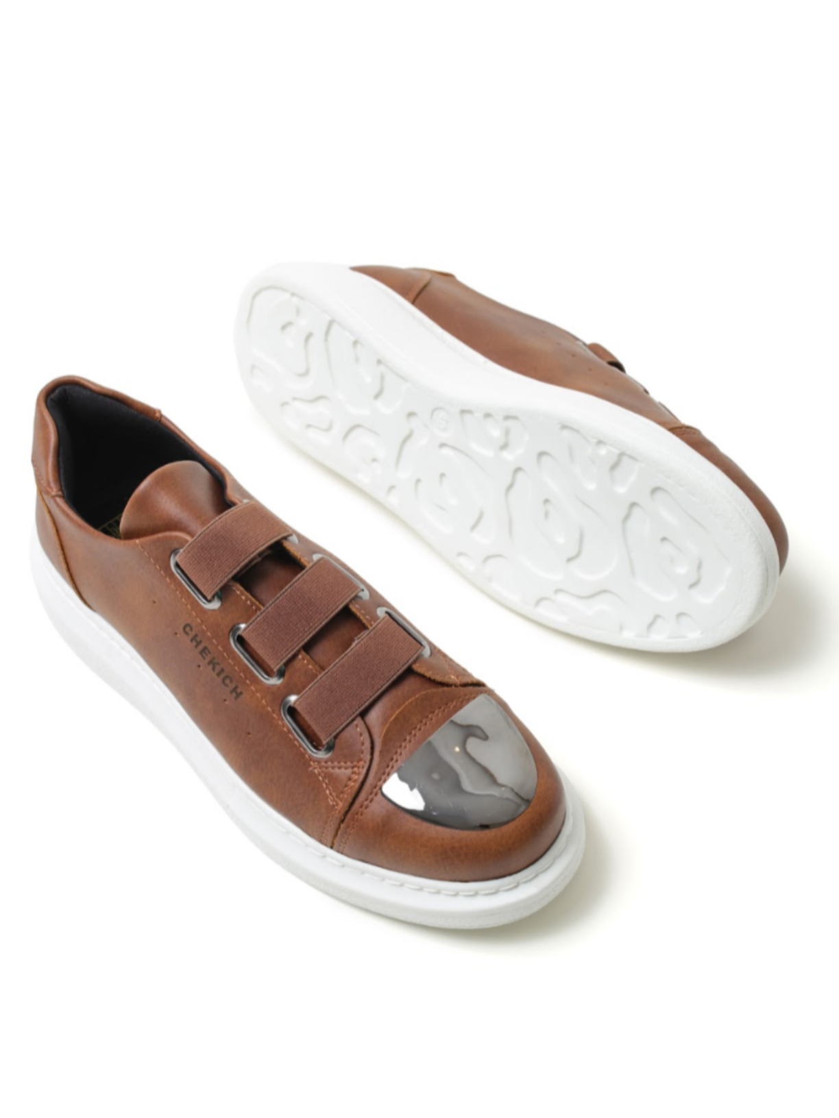 Luiz X Tawny Temptation slip-on sneaker in brown by Apollo Moda, view 6