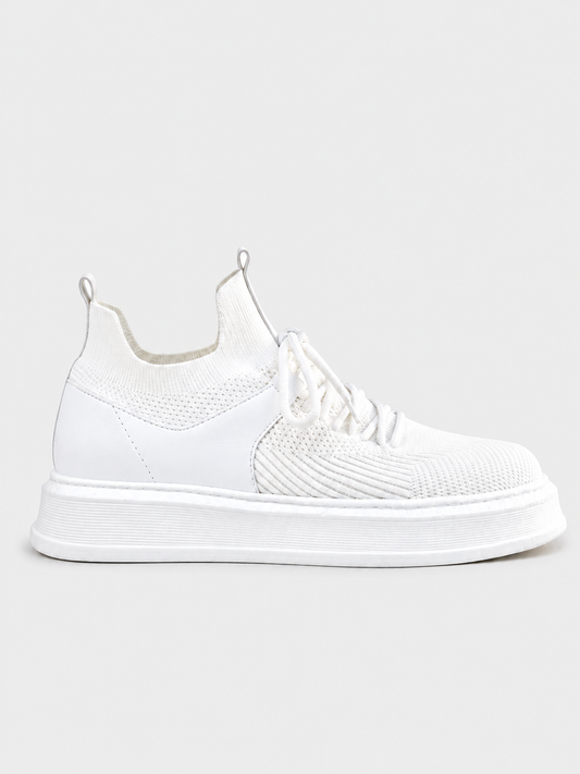 Madrid Pure White casual sneaker in white by Apollo Moda