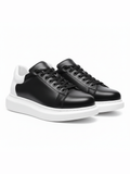 Pluto X Midnight Black casual sneaker in black by Apollo Moda, view 3