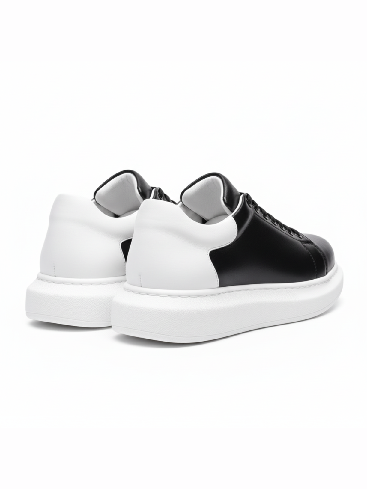 Pluto X Midnight Black casual sneaker in black by Apollo Moda, view 4