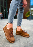 Torino Espresso Essence knit sneaker in brown with lightweight sole by Apollo Moda