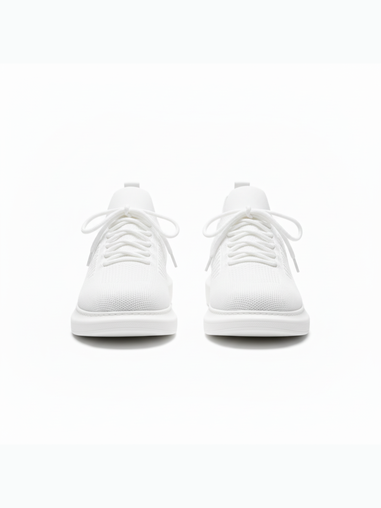 Torino Snowy Peak knit casual sneaker in white by Apollo Moda, view 6