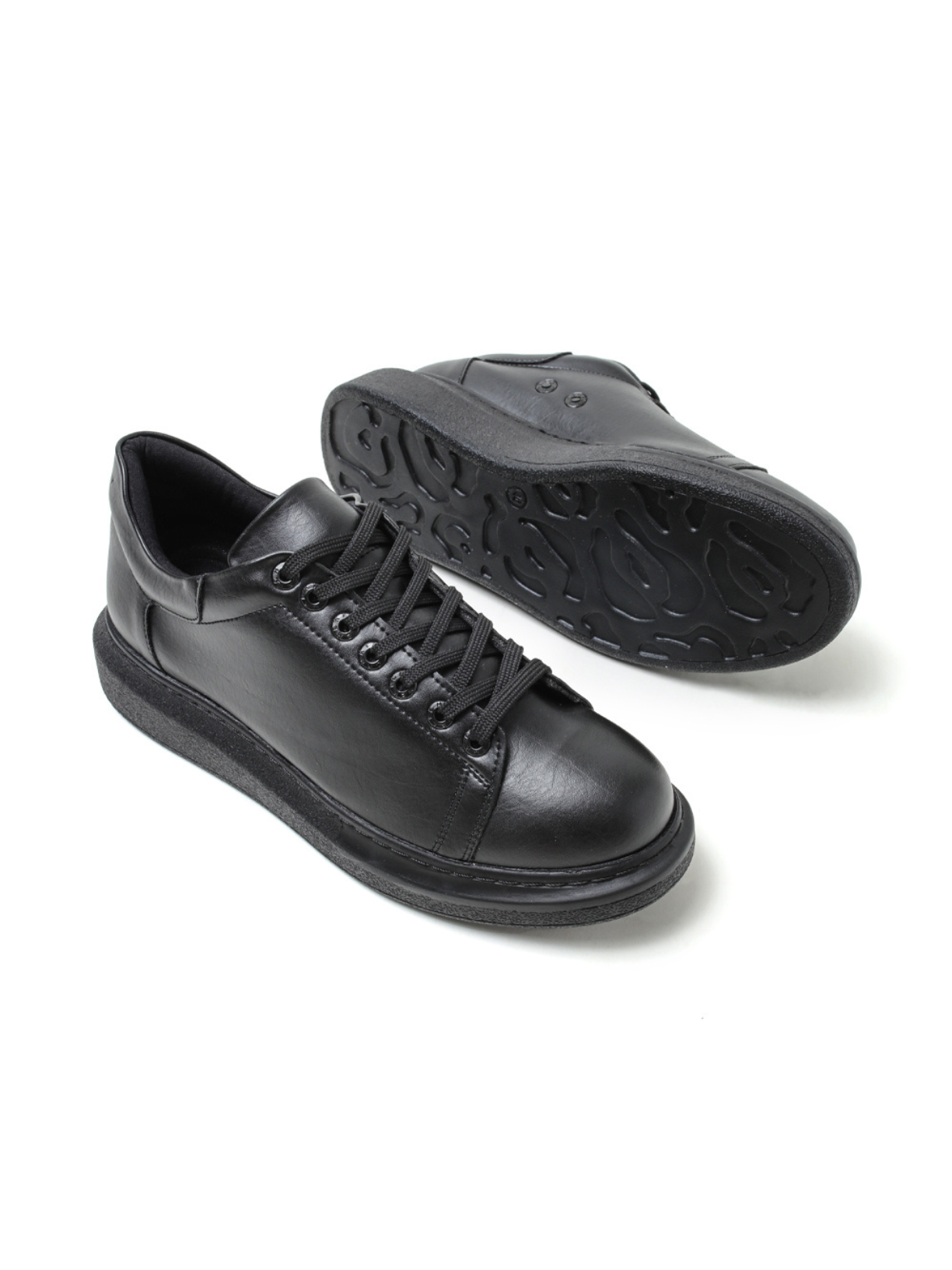 Women's Pluto Onyx Black slip-on sneaker in black by Apollo Moda, view 4